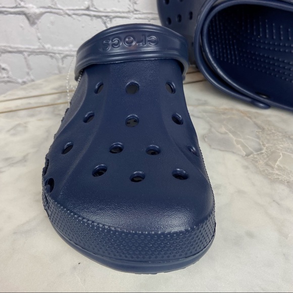 Crocs Classic Adult Unisex Navy Blue Baya Clogs Slip-On Footwear Sz M 11 / W 13 - Picture 8 of 10